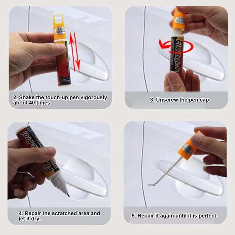 Car Scratch Repair Liquid Paint Touch-Up Pen(Red)
