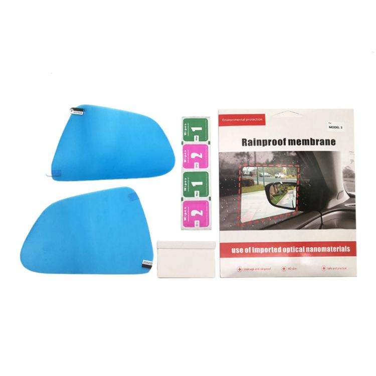 For Tesla Model S Car Side Window Rearview Mirror Rainproof Film Nano Anti-fog Sticker