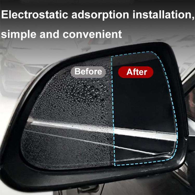 For Tesla Model S Car Side Window Rearview Mirror Rainproof Film Nano Anti-fog Sticker