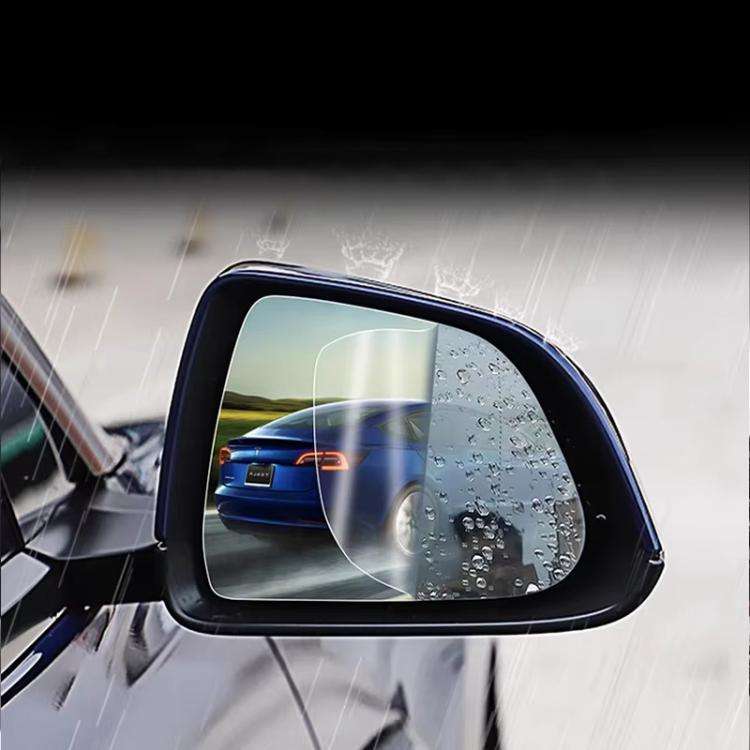 For Tesla Model S Car Side Window Rearview Mirror Rainproof Film Nano Anti-fog Sticker