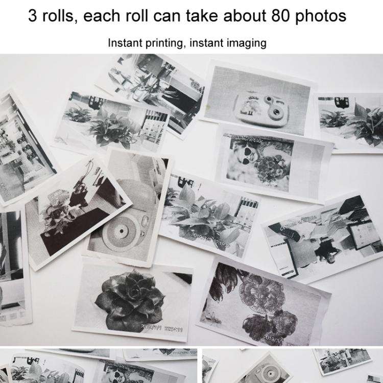 3pcs /Box Children Printing Camera Photo Paper Photo Thermal Paper Photographs Camera Film(White)