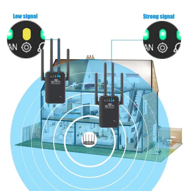 Urant U9 300Mbps 2.4G Wireless Repeater WiFi Signal Amplifier Support WPS Quick Setting AU Plug W...