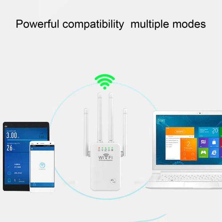 Urant U9 300Mbps 2.4G Wireless Repeater WiFi Signal Amplifier Support WPS Quick Setting AU Plug W...