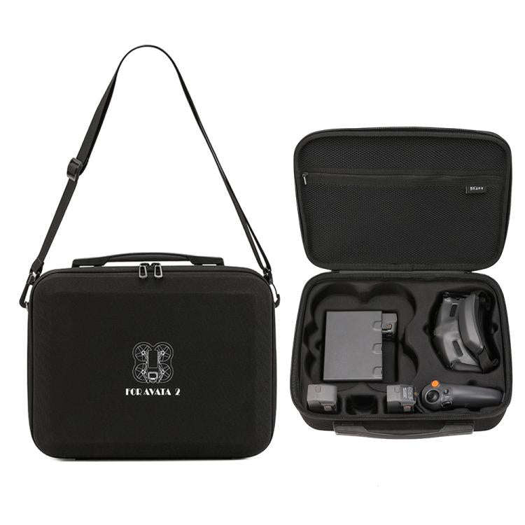 For DJI Avata 2 BKANO Portable Storage Bag Shoulder Crossbody Bag(Black)