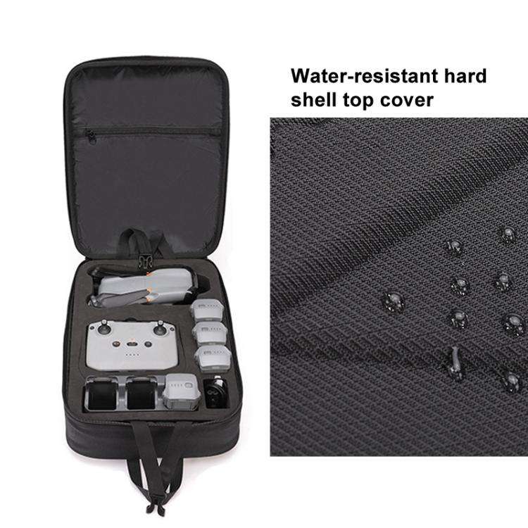 For DJI Air 3 / 3S BKANO AS3-013 Portable Shoulder Bag Hard-shell Storage Backpack(Black)