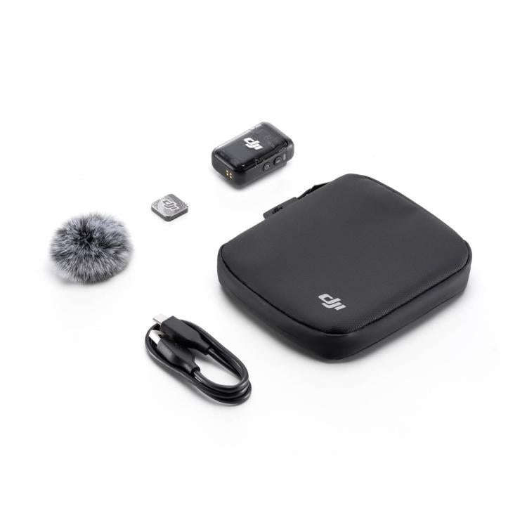 DJI Mic 2 Transmitter Bluetooth Connection To Recording Devices(Shadow Black)