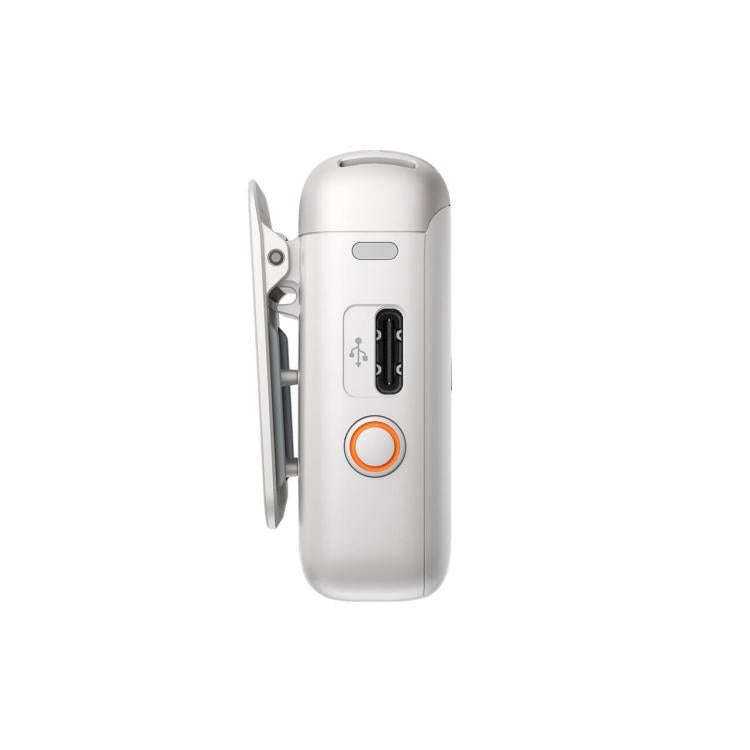 DJI Mic 2 Transmitter Bluetooth Connection To Recording Devices(Pearl White)