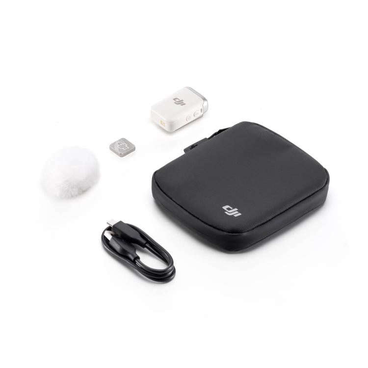 DJI Mic 2 Transmitter Bluetooth Connection To Recording Devices(Pearl White)