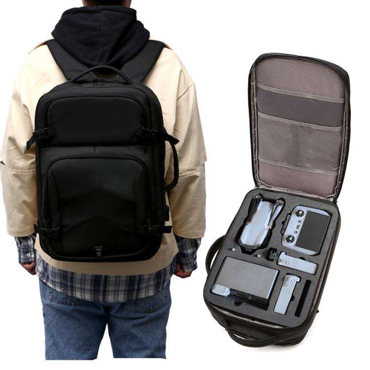 For DJI Air 3  BKANO A3-005 Large Capacity Shoulder Bag Organizer Backpack(Black)