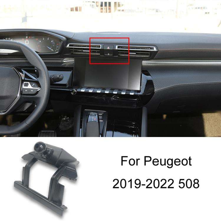 For Peugeot Left Driving Car-Mounted Special Mobile Phone Navigation Bracket Base, Model: 19-22 508