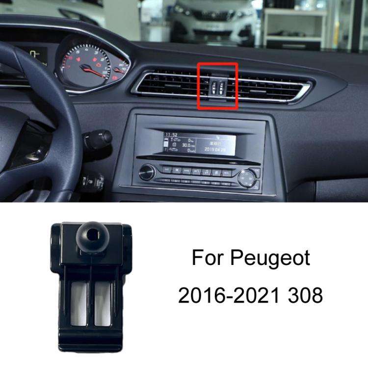 For Peugeot Left Driving Car-Mounted Special Mobile Phone Navigation Bracket Base, Model: 16-21 308