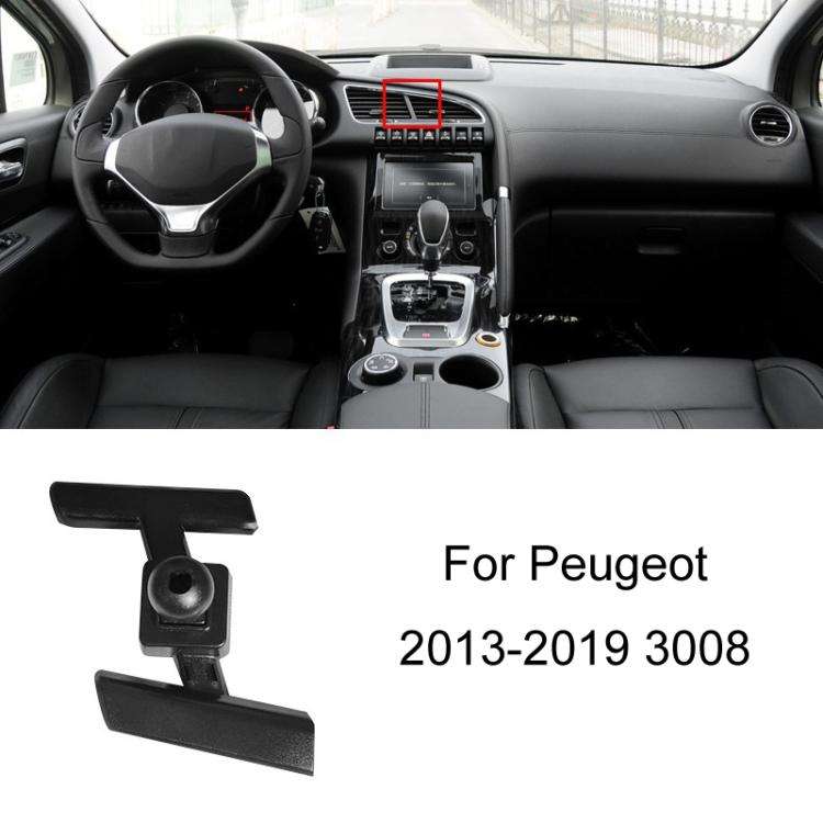 For Peugeot Left Driving Car-Mounted Special Mobile Phone Navigation Bracket Base, Model: 13-19 3008