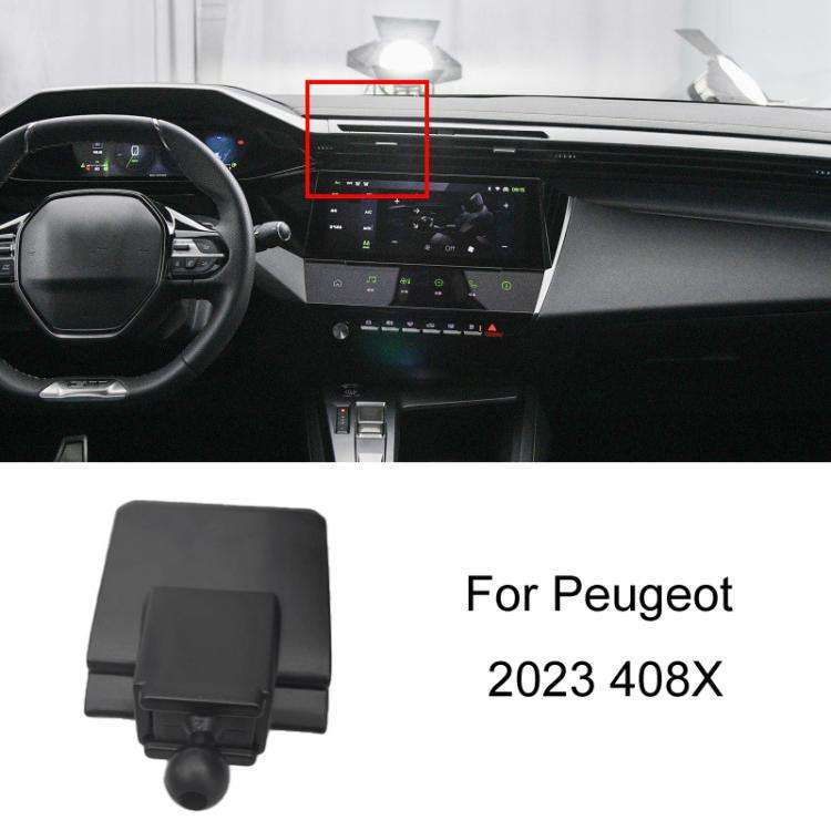 For Peugeot Left Driving Car-Mounted Special Mobile Phone Navigation Bracket Base, Model: 23 408X