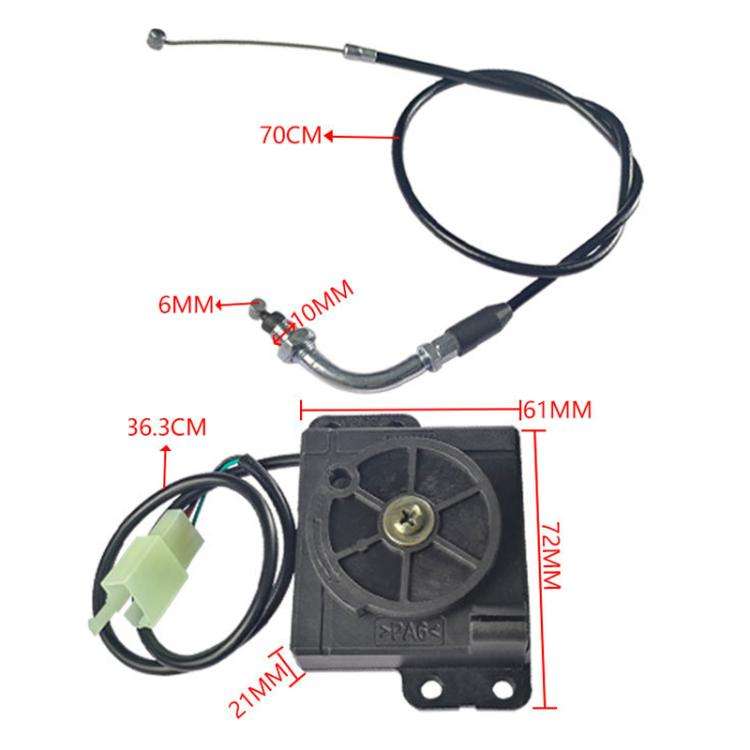 Electric-Bike Motorcycle Handlebar Modification Governor(Center Control+Cable)