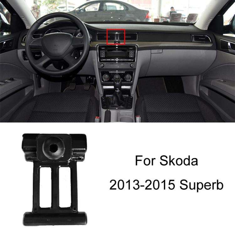 For Skoda Left Driving Car Special Mobile Phone Navigation Bracket Base, Model: 13-15 Superb