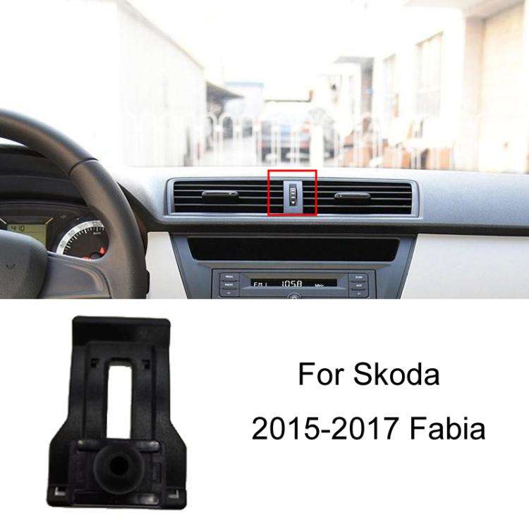 For Skoda Left Driving Car Special Mobile Phone Navigation Bracket Base, Model: 15-17 Fabia