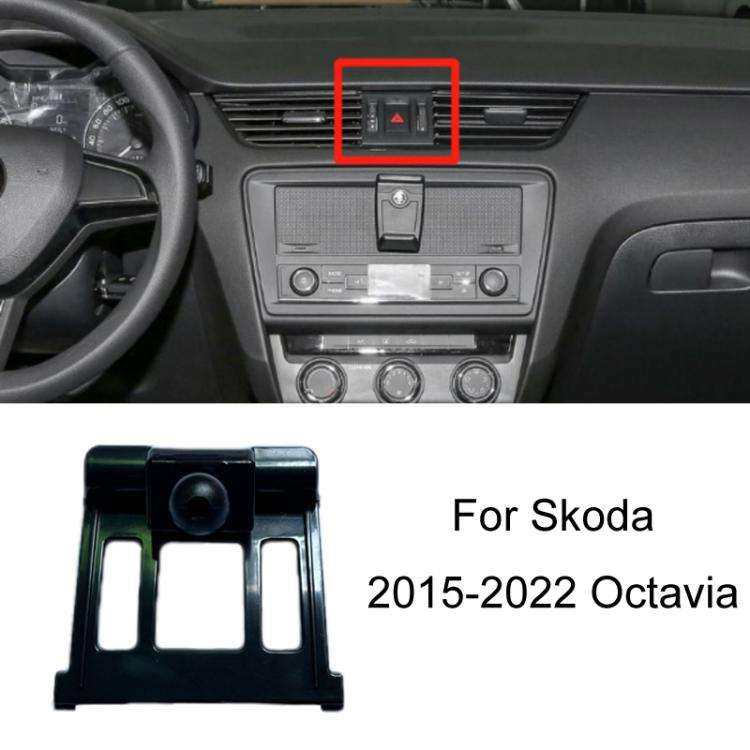 For Skoda Left Driving Car Special Mobile Phone Navigation Bracket Base, Model: 15-22 Octavia