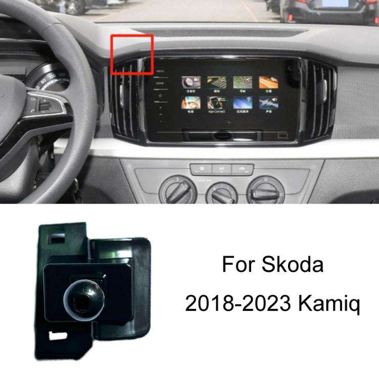For Skoda Left Driving Car Special Mobile Phone Navigation Bracket Base, Model: 18-23 Kamiq