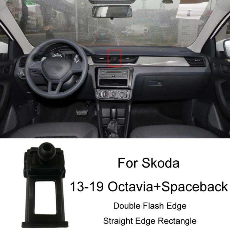 For Skoda Left Driving Car Special Mobile Phone Navigation Bracket Base, Model: 13-19 Octavia+Spa...