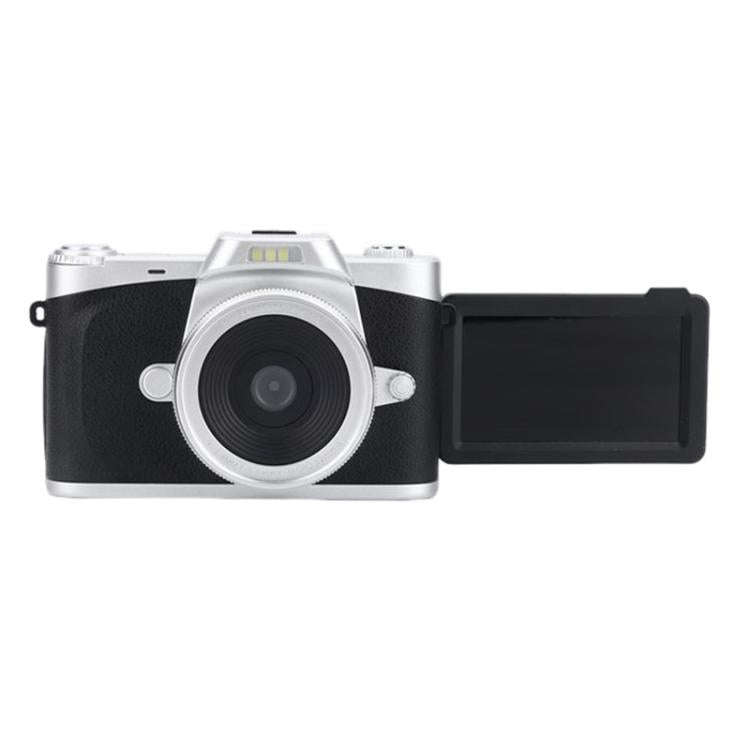 68MP Digital Camera Student CCD Travel Portable Retro Women Starter Flip Screen Card Camera(White...