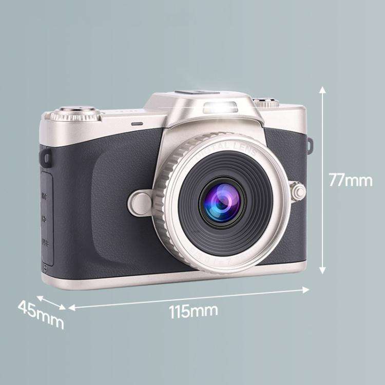 68MP Digital Camera Student CCD Travel Portable Retro Women Starter Flip Screen Card Camera(White...