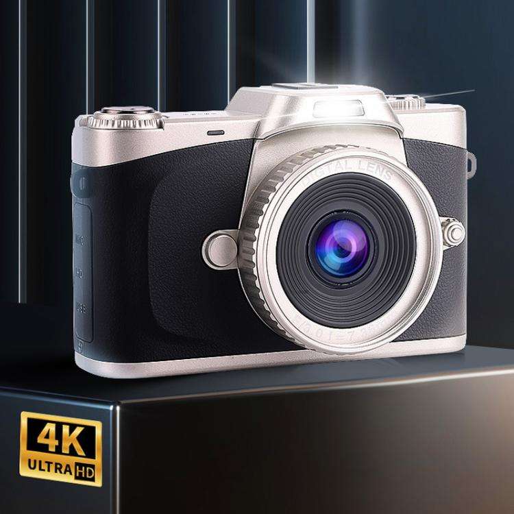 68MP Digital Camera Student CCD Travel Portable Retro Women Starter Flip Screen Card Camera(White...