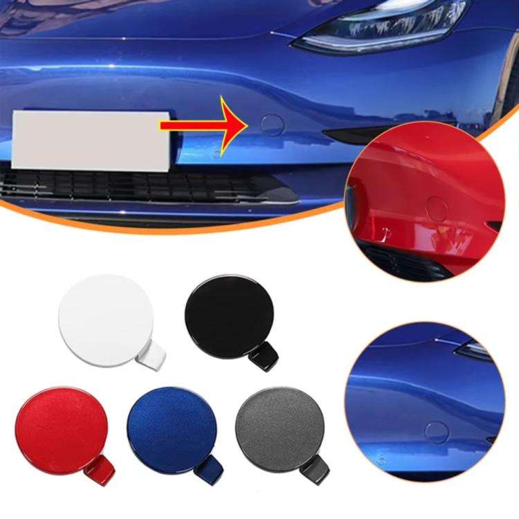 For Tesla Model 3 Front Trailer Hook Protective Cover Replacement Parts Front Towing Hole Cover(G...