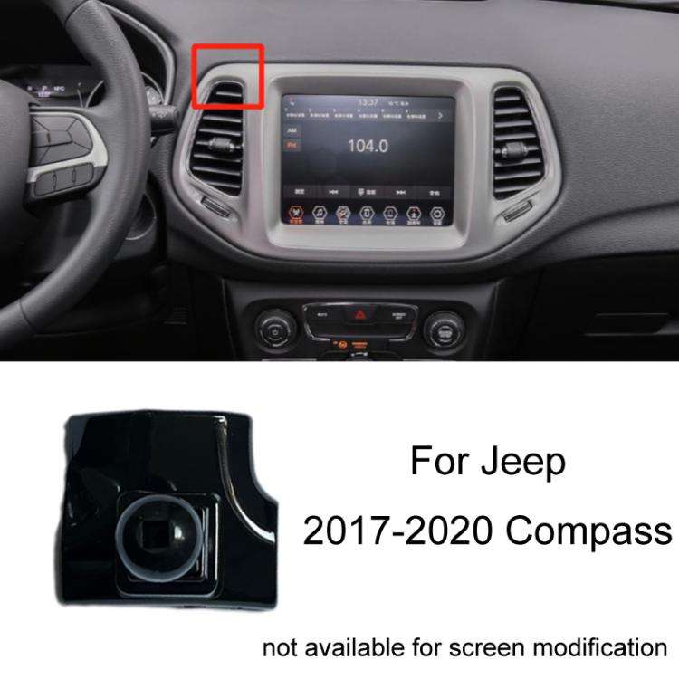 For Jeep Left Driving Car Special Mobile Phone Navigation Bracket Base, Model: 17-20 Compass Not ...