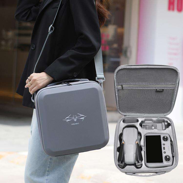 For DJI Air 3 / RC2 / RC-N2 BKANO A3-009 Crossbody Bag Suitcase(Gray)