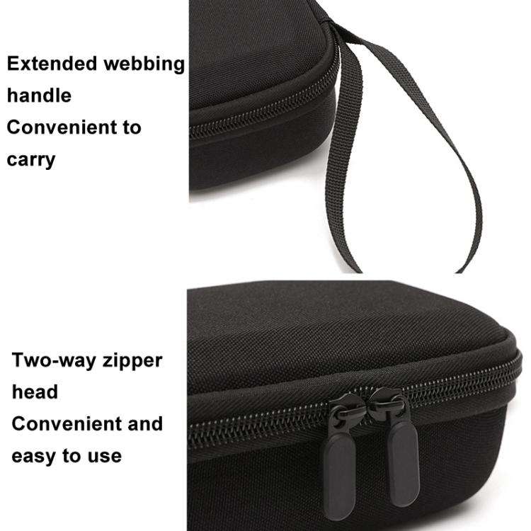 For Insta360 Ace / Ace Pro / Ace Pro 2 BKANO AC-001 Organizer Hard-shell Clutch Bag(Black)