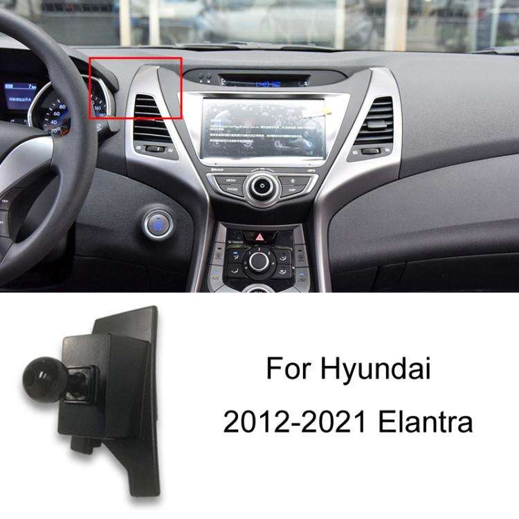 For Hyundai Left Driving Car Special Mobile Navigation Bracket Base, Model: 12-21 Elantra