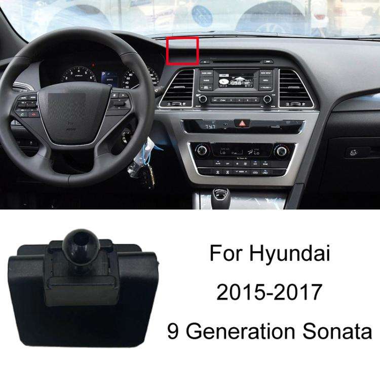 For Hyundai Left Driving Car Special Mobile Navigation Bracket Base, Model: 15-17 9 Generation So...