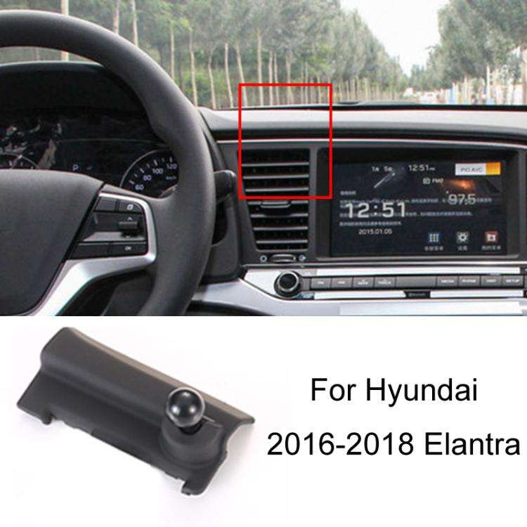 For Hyundai Left Driving Car Special Mobile Navigation Bracket Base, Model: 16-18 Elantra