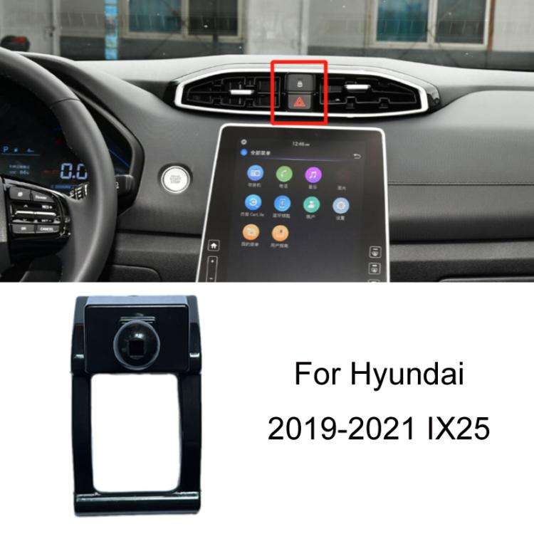 For Hyundai Left Driving Car Special Mobile Navigation Bracket Base, Model: 19-21 IX25
