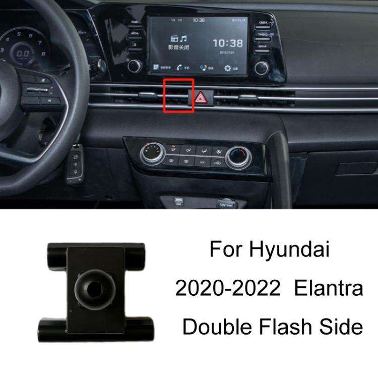 For Hyundai Left Driving Car Special Mobile Navigation Bracket Base, Model: 20-22 Elantra Double ...