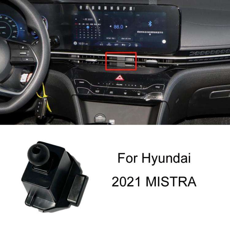 For Hyundai Left Driving Car Special Mobile Navigation Bracket Base, Model: 21 MISTRA