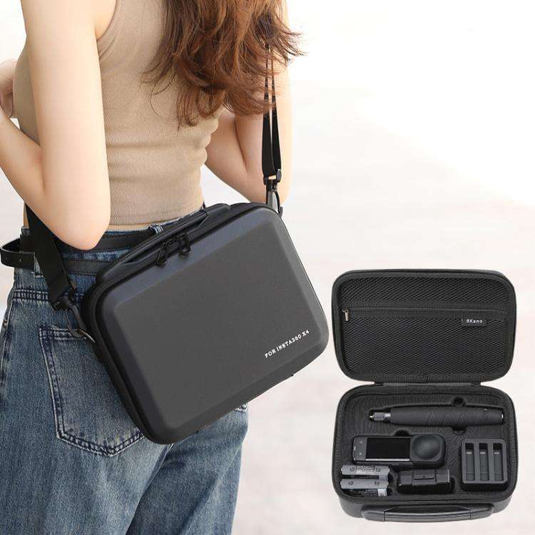 For Insta360 X4 BKANO INX4-002 Shoulder Handheld Storage Bag Crossbody Bag(Black)