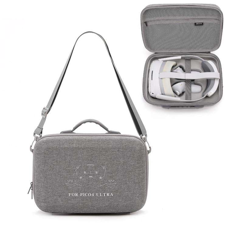 For PICO 4 Ultra BKANO P4U-001 VR Glasses Organizer Handheld Shoulder Bag(Gray)
