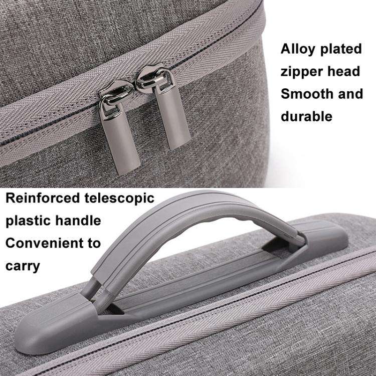 For PICO 4 Ultra BKANO P4U-001 VR Glasses Organizer Handheld Shoulder Bag(Gray)