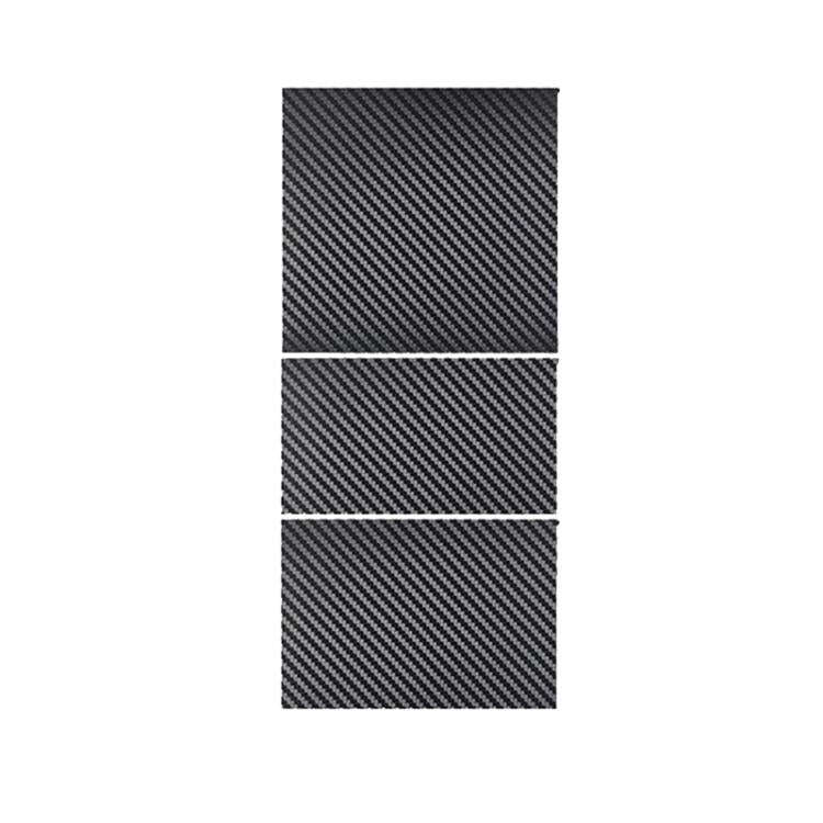 For Tesla Model 3 Renewed Center Console Panel Protection Sticker, Color: Carbon Fiber Grain