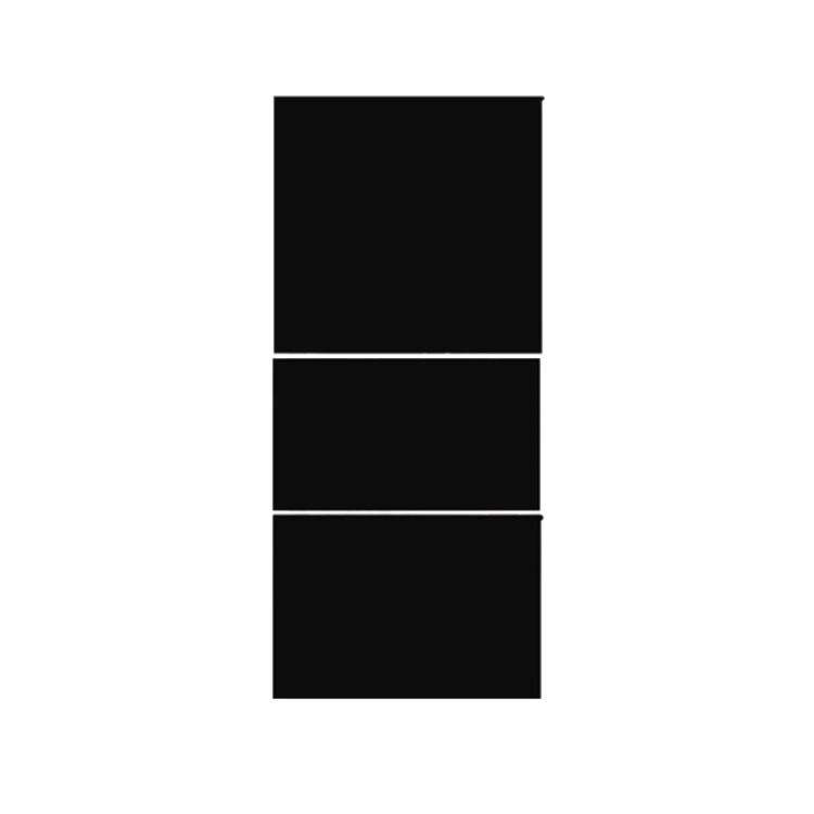 For Tesla Model 3 Renewed Center Console Panel Protection Sticker, Color: Matt Black