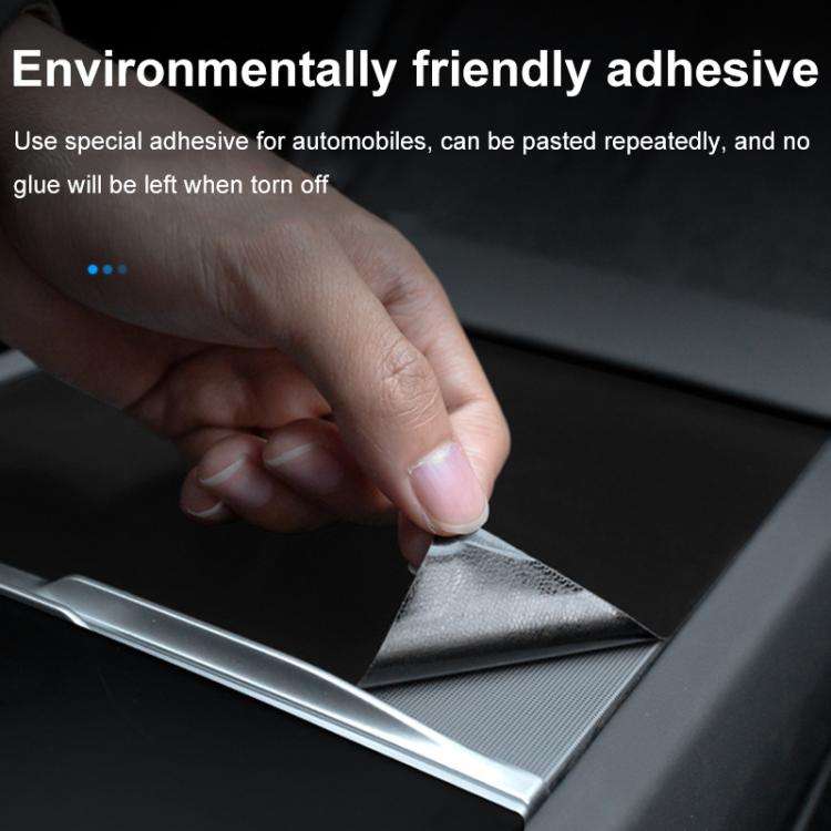 For Tesla Model 3 Renewed Center Console Panel Protection Sticker, Color: Carbon Fiber Grain