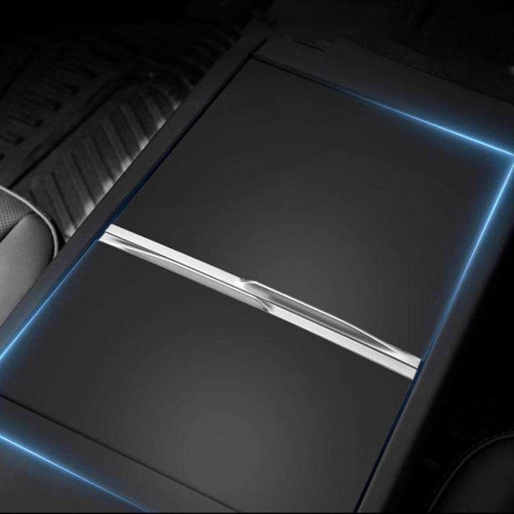 For Tesla Model 3 Renewed Center Console Panel Protection Sticker, Color: Matt Black