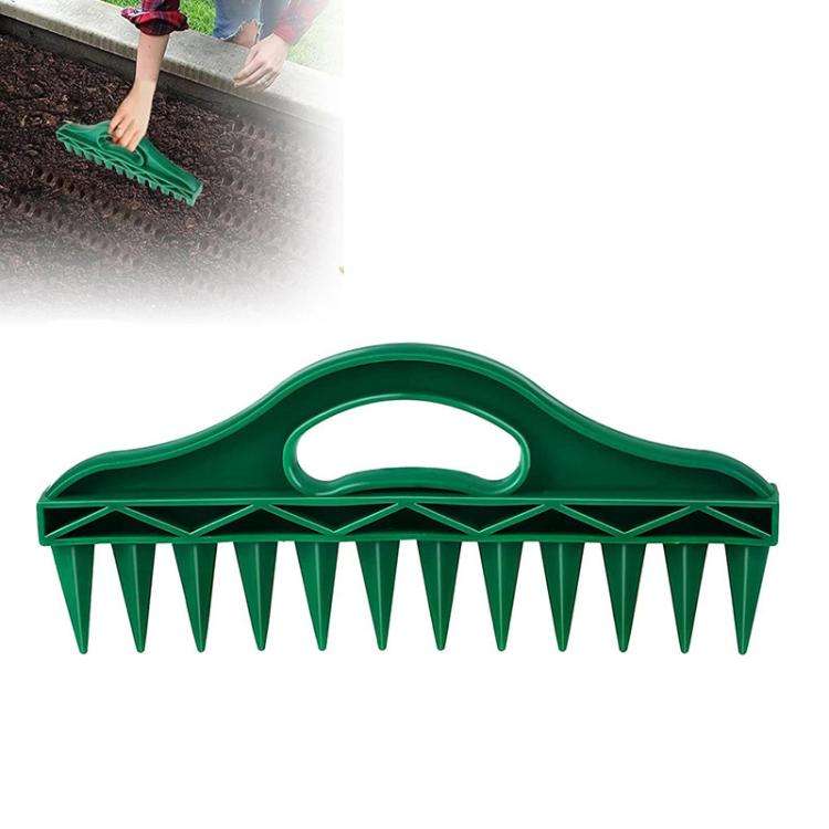 Seed Punch Soil Quick Punch Gardening Seed Spacing Tool Vegetable Plant Sowing Tool(Green)