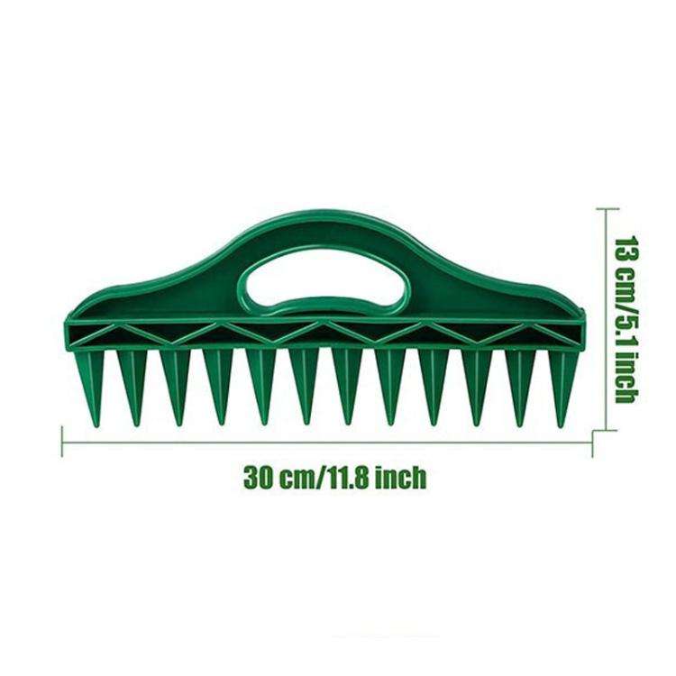 Seed Punch Soil Quick Punch Gardening Seed Spacing Tool Vegetable Plant Sowing Tool(Green)