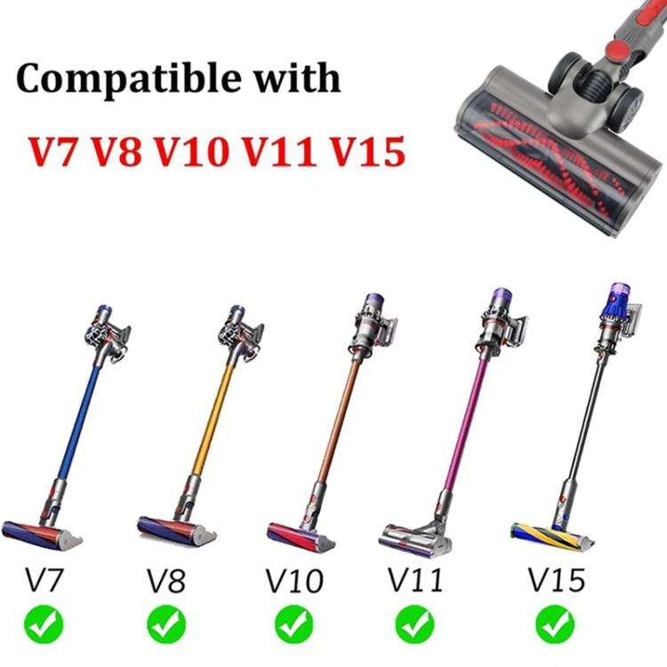 For Dyson V7 / V8 / V10 / V11 / V15 Vacuum Cleaner Floor Brush Carbon Fiber Attachment, Spec: Type 1