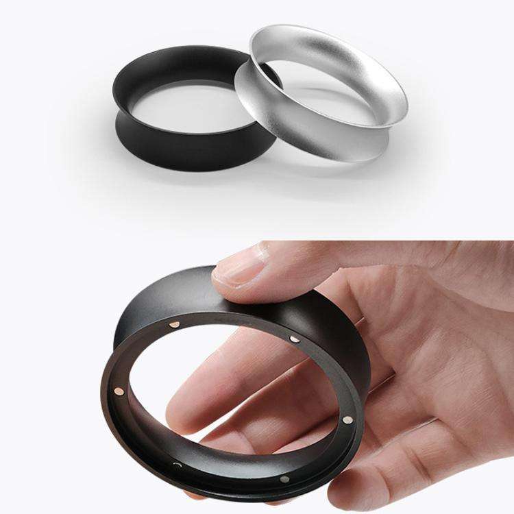 53mm Heightened Coffee Handle Powder Catch Magnetic Ring(Black)