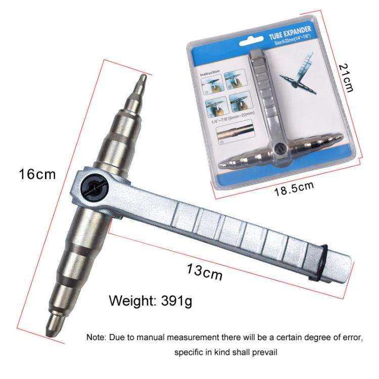 CT-23 Copper Pipe Tube Expander Air Conditioner Repair Tool Manual Tube Expander(Random Paper Card)