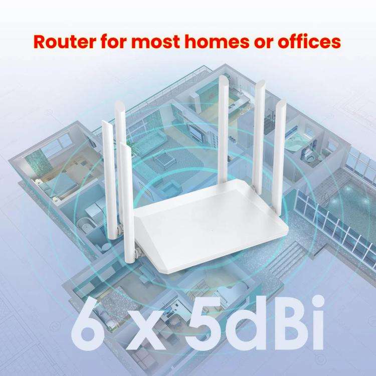 Urant 300Mbps Wireless Router Supports AP Broadband Dial-up With 6x5dB Antenna US Plug