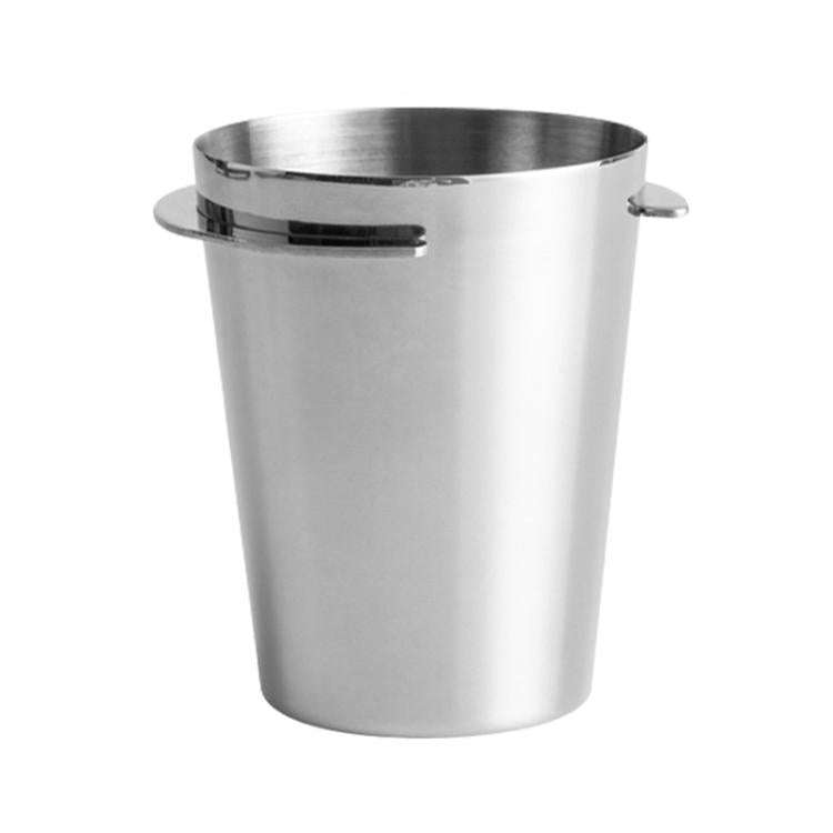 Thickened Coffee Catchers Espresso Machine Handle Catch Tool, Style: 51mm Stainless Steel Mirror